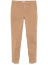 Liu •jo Cotton Chinos In Brown