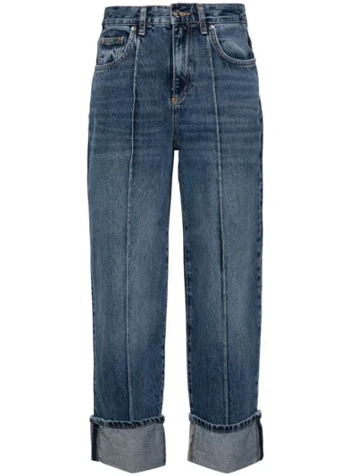 LIU •JO COTTON JEANS WITH CUFFS