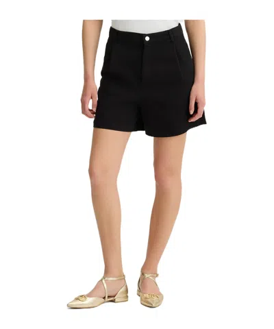 Liu •jo Cotton Shorts In Black
