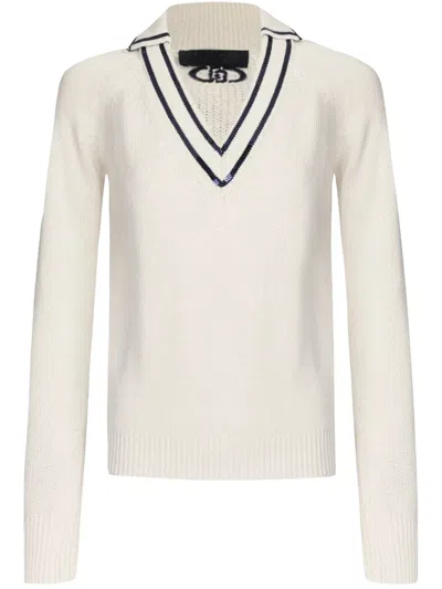 Liu •jo Pullover Aus Baumwolle In Weiss