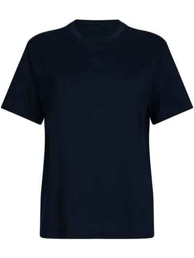 Liu •jo Cotton T-shirt In Blue