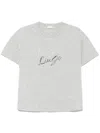 Liu •jo Cotton T-shirt In Grey In Grey