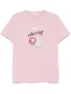 Liu •jo Liu Jo Embellished Graphic Printed T In Pink