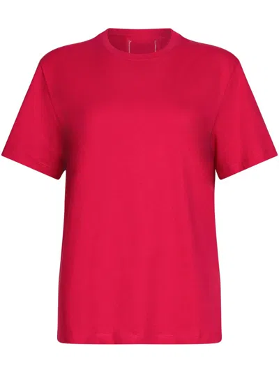 Liu •jo Cotton T-shirt In Red