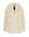 Liu •jo Fur Coats Liu Jo Woman Color Milk In Neutral