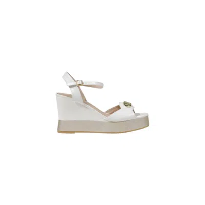 Liu •jo Cream Leather Sandal