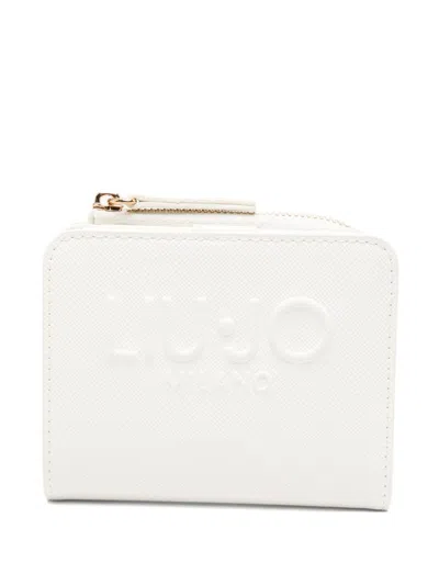 Liu •jo Liu Jo Cream Leather Wallet In White