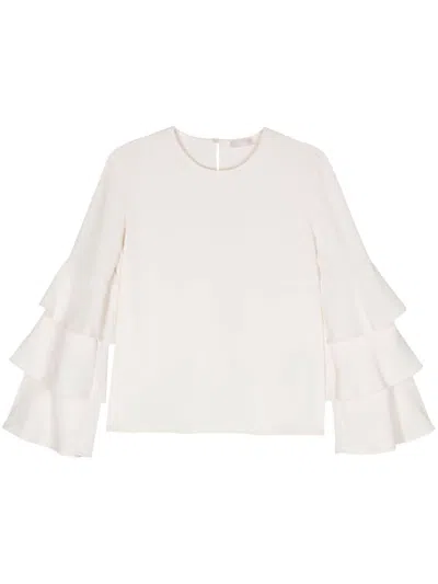 Liu •jo Crepe Blouse In White