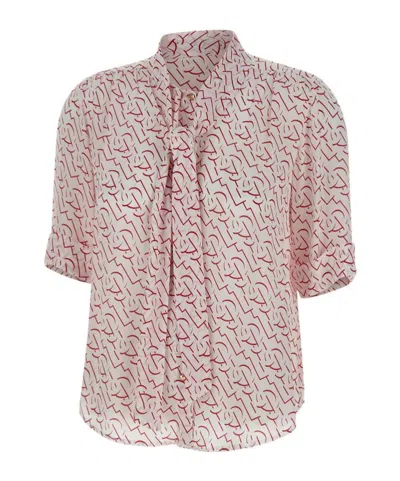 Liu •jo Liu Jo Crêpe De Chine Shirt In Multi