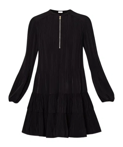 Liu •jo Crepe Mini Dress In Black