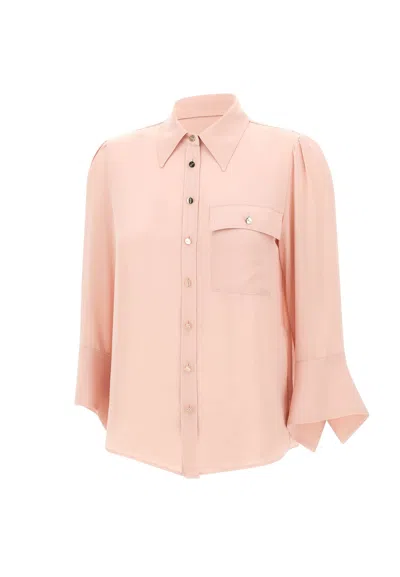 Liu •jo Crepe Shirt In Pink