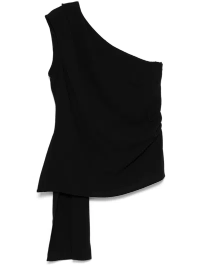 Liu •jo Crepe Top In Black
