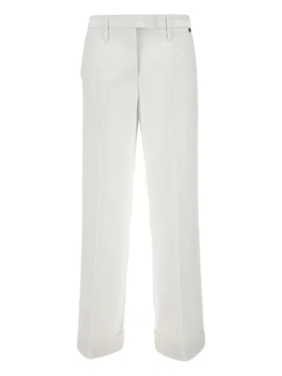 Liu •jo Crepe Trousers In White