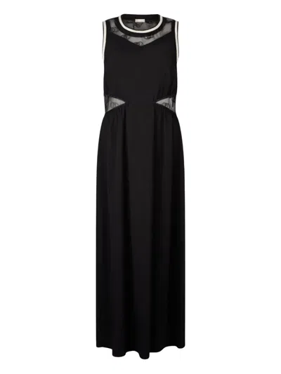 Liu •jo Crew-neck Dress In Black