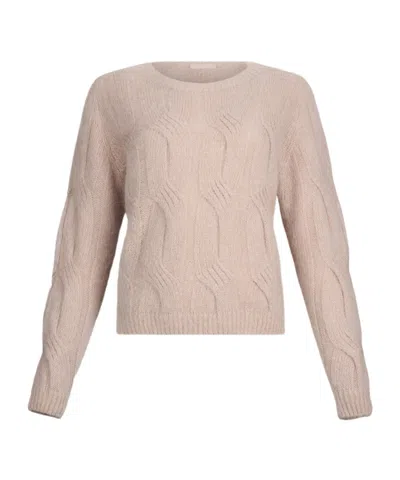 Liu •jo Crew Neck Long Sleeve Sweater In Neutral
