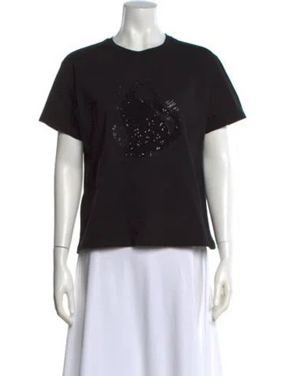 Pre-owned Liu •jo Crew Neck Short Sleeve T-shirt W/ Tags In Black
