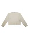 Liu •jo Crew Neck Sweater In Neutral