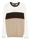 Liu •jo Crew-neck Sweater In Yellow