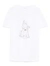 Liu •jo Crew Neck T-shirt With Rhinestones In White