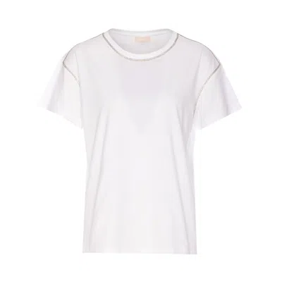 Liu •jo Liu Jo Crewneck Embellished T In White