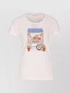 Liu •jo Crewneck Graphic Print Logo T-shirt