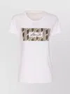 Liu •jo Crewneck Graphic Print Round Neck Short Sleeves