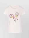 Liu •jo Liu Jo Embellished Graphic Printed T