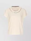 Liu •jo Crewneck Text Print Round Neck T-shirt