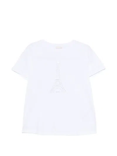 Liu •jo Crew-neck T-shirt In White