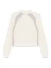 Liu •jo Lurex-detail Sweater In White