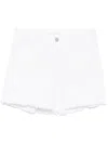 Liu •jo Crochet-flowers Shorts In White