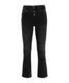 Liu •jo Cropped Bootcut Jeans In Black
