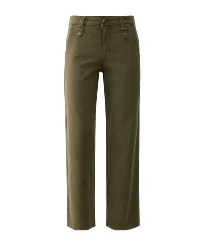 Liu •jo Cropped Flared Casual Trousers In Brown