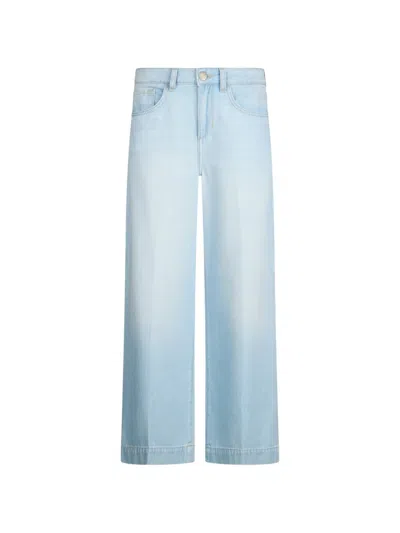 Liu •jo Cropped Flared Jeans In Blue