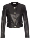 Liu •jo Cropped Jacket In Black