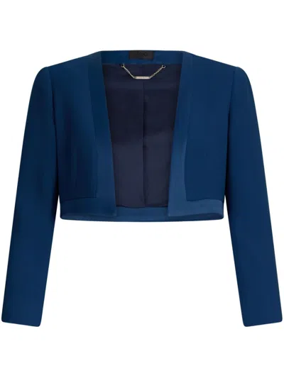 Liu •jo Cropped Elegant Blue Jacket