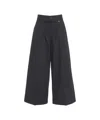 Liu •jo Liu Jo Cropped Poplin Trousers With Flared Fit