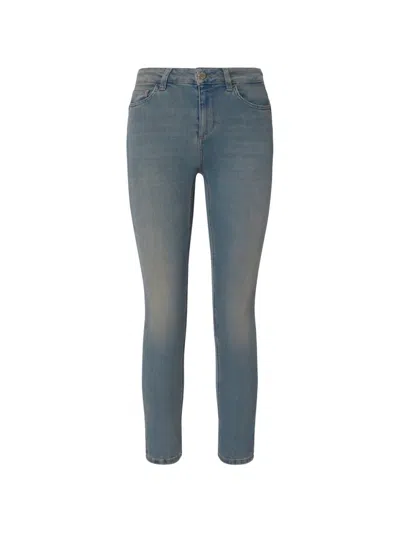 Liu •jo Cropped Skinny Jeans Amazing Fit In Blue