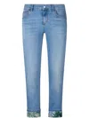 Liu •jo Cropped Skinny Jeans In Blue