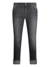 Liu •jo Cropped Slim Fit Jeans With Five-pocket Design In Multi