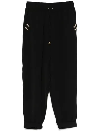 Liu •jo Cropped Trousers In Black