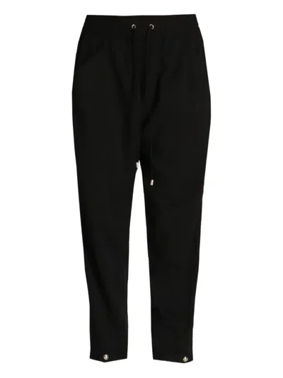 Liu •jo Cropped Trousers In Black