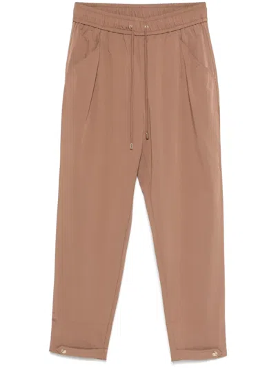 Liu •jo Cropped Trousers In Brown