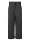 Liu •jo Cropped Trousers With Pleat In Black
