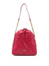 Liu •jo Diamond-quilting Bucket Bag In Red