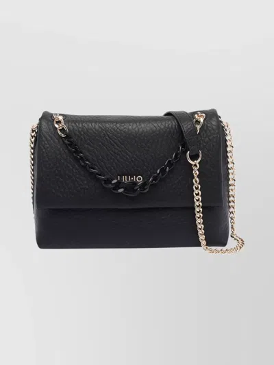 Liu •jo Crossbody Bag Chain Strap In Black