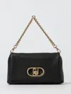 Liu •jo Medium Lapuffy Shoulder Bag With Chain Strap In Black