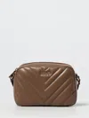 Liu •jo Versatile Crossbody Bag Chevron Design In Brown