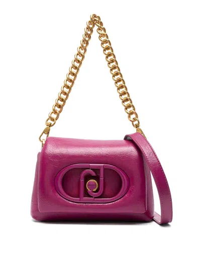 Liu •jo Small Lapuffy Cross Body Bag In Fuchsia