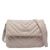 Liu •jo Quilted Chevron Crossbody Bag In Neutral